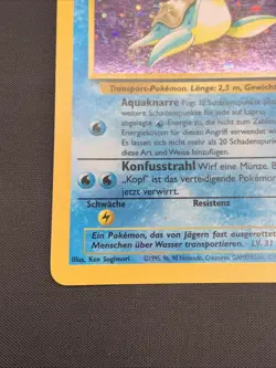 Lapras 10/62 Fossil Holo Rare- German Language Pokemon Card - Image 4