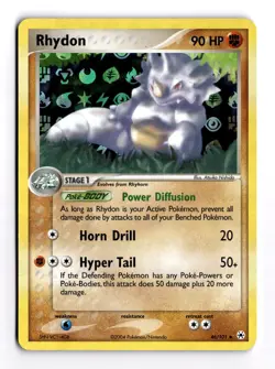 Rhydon 46/101 Reverse Holo Uncommon EX Hidden Legends Pokemon Card TCG LP/NM - Image 1