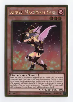 Apple Magician Girl MVP1-ENG15 Unlimited Gold Rare Konami TCG Yugioh Card NM - Image 1