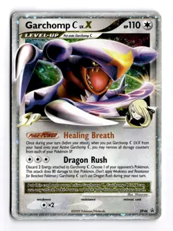 Garchomp C Lv X #DP46 Holo Rare Black Star Promo Diamond Pearl Pokemon Card DMG - Image 1