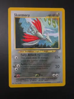 SKARMORY POKEMON CARD 23/64 NEO REVELATION NON HOLO RARE NEVER PLAYED NM- - Image 1