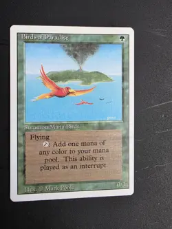 MTG Magic the Gathering Birds of Paradise Revised - Image 1