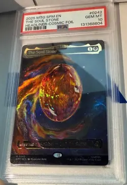 The Soul Stone 0242 - Cosmic Foil - Spiderman Magic the Gathering - PSA 10 - Image 3