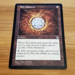 1x Mox Diamond, Stronghold, Magic the Gathering MTG, MP Moderately Played, Pics - Image 1
