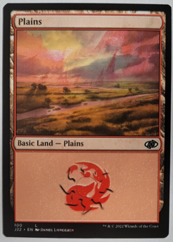 MTG Misprint Plains/ Mountain Double Print Jumpstart 2022 Magic The Gathering - Image 1