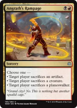 Angrath's Rampage - War Of The Spark #185/264 MTG Magic The Gathering - Image 1
