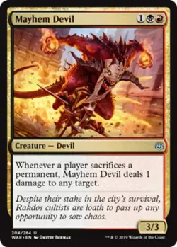 Mayhem Devil - War Of The Spark #204/264 MTG Magic The Gathering - Image 1