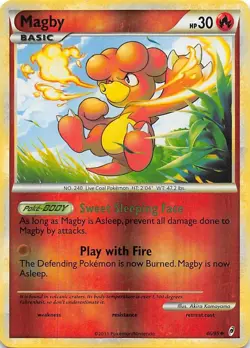 MAGBY 46/95 - UNCOMMON - REVERSE HOLO - Call of Legends - 2011 POKEMON CARD - NM - Image 1