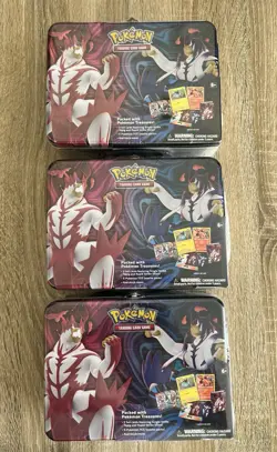 (3) Pokemon 2021 Battle Styles Collector's Chest Lunch Box Tins Factory Sealed - Image 1