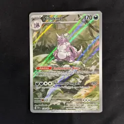 [LP] Pokemon TCG- Nidoking 174/165 MEW EN-151 Illustration Rare Holo - Image 3