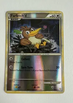 Pokemon TCG Farfetch'd 19/123 HeartGold SoulSilver HS Reverse Holo Rare - Image 1