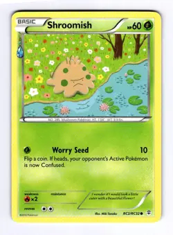 Shroomish Generations: Radiant Collection #RC2 (2016) Common NM Pokemon - Image 1