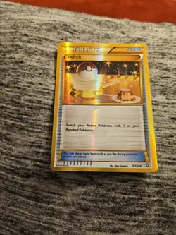 Pokemon Trainer, Switch 163/160 Secret Rare Holo from XY-Primal Clash 2015 - Image 1