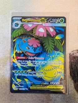 Pokemon mega venusaur ex 155/132 Illustration Rare Holo Mega Evolution - Image 1