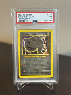 Pokemon Neo Destiny 2002 Shining Steelix #112 PSA 7 - Image 1