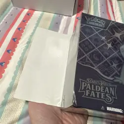 Paldean Fates Pokemon Center Elite Trainer Box ETB Corner Damage - Image 2
