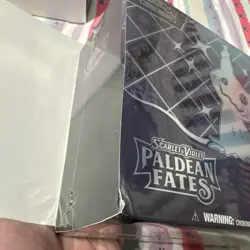 Paldean Fates Pokemon Center Elite Trainer Box ETB Corner Damage - Image 3