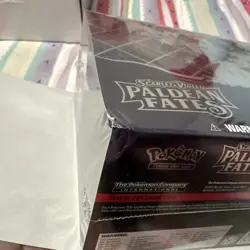 Paldean Fates Pokemon Center Elite Trainer Box ETB Corner Damage - Image 4