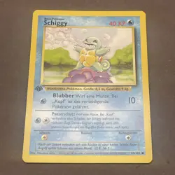 Pokemon TCG Squirtle SCHIGGY Base Set 63/102 Regular 1st Edition Common GERMAN - Image 1