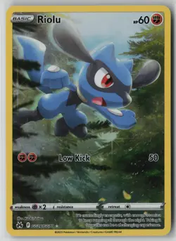 Riolu GG26/70 Trainer Gallery Rare Crown Zenith Galarian Gallery Pokemon NM 1 - Image 1