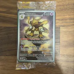 Alakazam - MEP 009 - BLACK STAR PROMO - Pokemon Center Stamp Promo ETB Sealed - Image 1