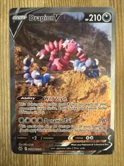 Drapion V GG49/GG70 Crown Zenith Galarian Gallery Full Art - Pokemon TCG DMG - Image 1