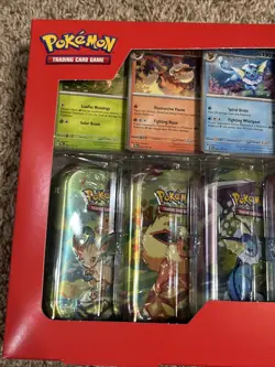 Pokemon Prismatic Evolutions Costco 8 Mini-Tin Bundle w/Promo SEALED - Image 2