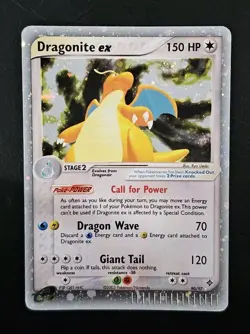Pokemon Dragonite ex 90/97 Dragon Holo Rare e-Reader Series LP-MP - Image 1