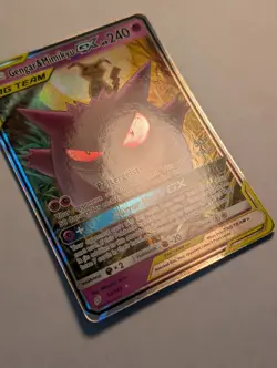 Pokemon TCG Gengar & Mimikyu GX 53/181 S&M Team Up Tag Team Ultra Rare NM - Image 3