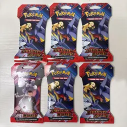 Pokemon Destined Rivals Sleeved Booster Pack LOT of 6 Sealed Packs - Image 1