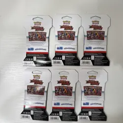Pokemon Destined Rivals Sleeved Booster Pack LOT of 6 Sealed Packs - Image 2