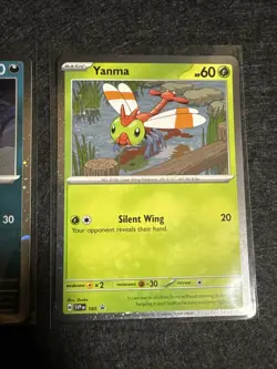Pokemon TCG Yanma 185 Sv Scraggy 186 Sv Scarlet & Violet Promo Holo Set Of Two - Image 3