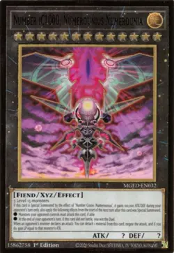 Yugioh! LP Number iC1000: Numerounius Numerounia - MGED-EN032 - Premium Gold Rar - Image 1