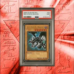 2003 Yu-Gi-Oh! Starter Deck Joey Red-Eyes Black Dragon #001 - PSA MINT 9 - Image 1