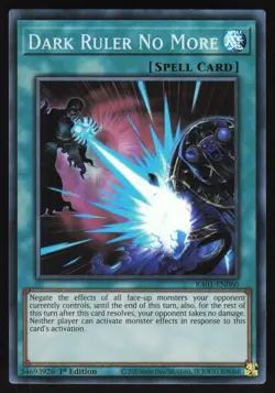 Dark Ruler No More - RA01-EN060 - Super Rare - 1st Edition Yugioh - Image 1