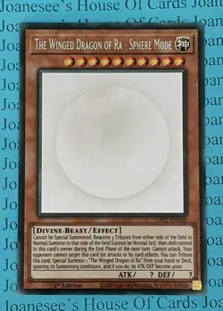 The Winged Dragon of Ra - Sphere Mode GFP2-EN180 Ghost Yu-Gi-Oh Card 1st New #1 - Image 1