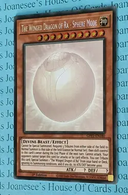 The Winged Dragon of Ra - Sphere Mode GFP2-EN180 Ghost Yu-Gi-Oh Card 1st New #1 - Image 2