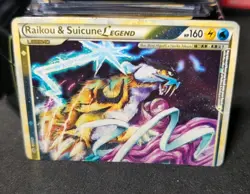 Pokemon Unleashed Holo Card Raikou Suicune Legend 92/95 Top - Image 1