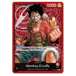 One Piece Card Game Monkey.D.Luffy ST01-001 Starter Deck: Straw Hat Crew FOIL - Image 1