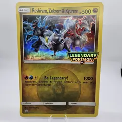 Pokemon TCG Reshiram, Zekrom & Kyurem Black Star Promo JUMBO Card - Image 1
