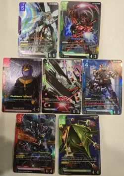 gundam card game LR & +'s. Dual Impact mixed card lot - Image 1