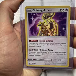 Pokemon TCG SHINING ARCEUS 57/73 Shining Legends Holo NM Near Mint Pokemon Card - Image 1