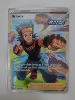 Pokemon TCG Brawly Chilling Reign Holo Full Art Ultra Rare Card 188/198 - Image 1