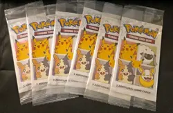 6x Pokemon 25th General Mills Cereal 3 Card Promo Packs Sealed Holo Pikachu - Image 1