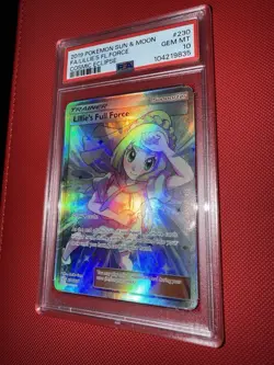Pokemon Lillie's Full Force Sun & Moon Cosmic Eclipse Holo Card 230/236 PSA 10 - Image 3