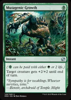 Mutagenic Growth -Foil Light Play MTG Modern Masters 2015 - Image 1