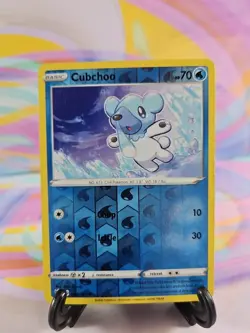Pokemon TCG Darkness Ablaze Card | Cubchoo Reverse Holo 048/189 Common - Image 1