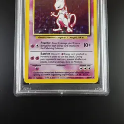 PSA 9 Mewtwo 10/102 Pokemon Base Set 1999 Holo Rare Graded Pokemon Card - Image 3