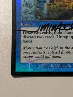 Frantic Search Urza's Legacy Foil (Signed) - Image 4