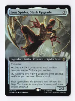 Iron Spider, Stark Upgrade (Extended Art) (Foil) MTG Marvel's Spider-Man (SPM) - Image 1